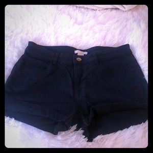 H&M high waisted navy shorts - EUR 34 / US 4